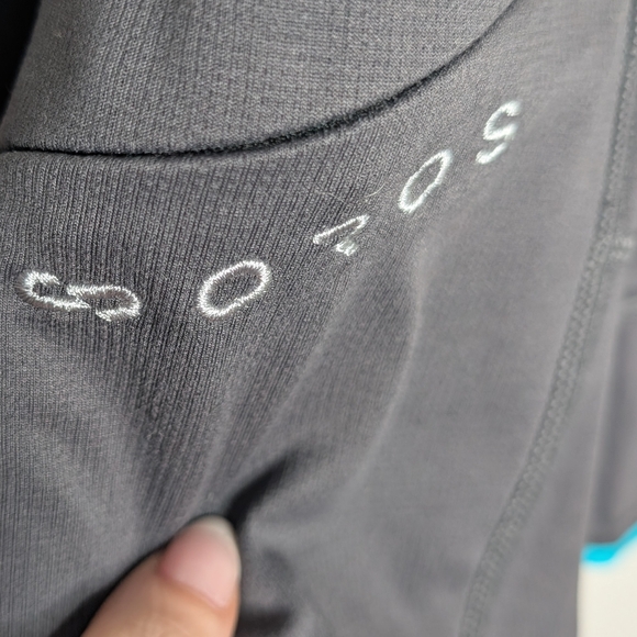 OROS Nova Performance Long Sleeve Top Small Gray Thumbhole Zip Pocket - Picture 3 of 4